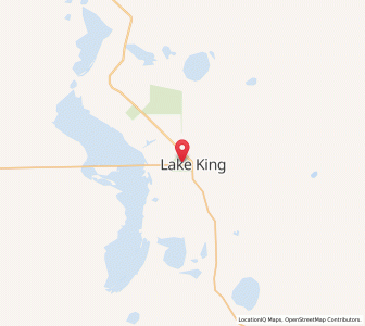 Map of Lake King, Western Australia