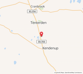 Map of Lake Matilda, Western Australia