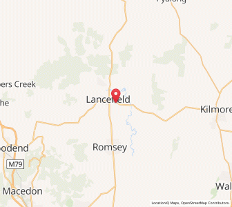 Map of Lance Field, VictoriaVictoria