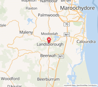 Map of Landsborough, Queensland