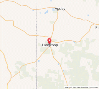 Map of Langkoop, VictoriaVictoria