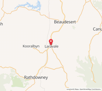 Map of Laravale, Queensland