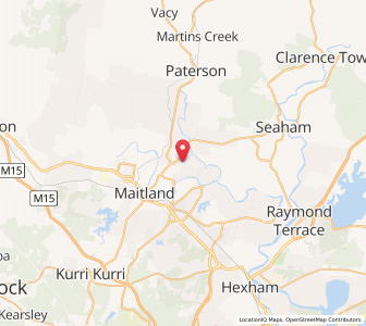 Map of Largs, New South Wales