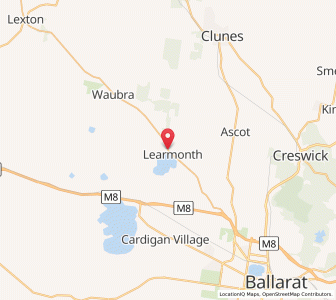 Map of Learmonth, VictoriaVictoria