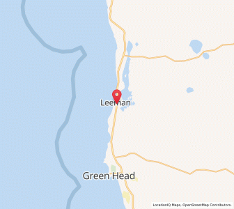 Map of Leeman, Western Australia