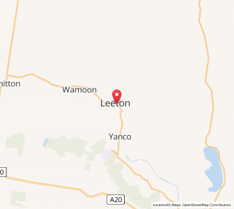 Map of Leeton, New South Wales