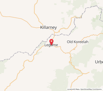 Map of Legume, New South Wales