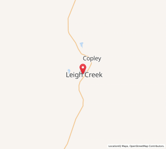Map of Leigh Creek, South Australia