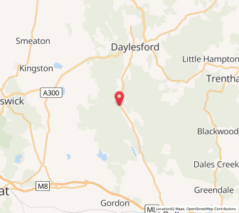 Map of Leonards Hill, VictoriaVictoria