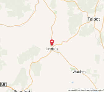 Map of Lexton, VictoriaVictoria