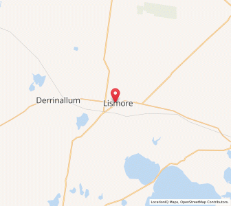 Map of Lismore, VictoriaVictoria