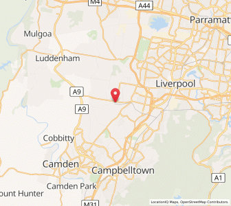 Map of Liverpool, New South Wales