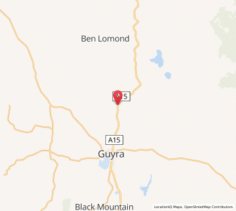 Map of Llangothlin, New South Wales