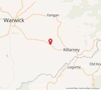 Map of Loch Lomond, Queensland
