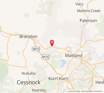 Map of Lochinvar, New South Wales