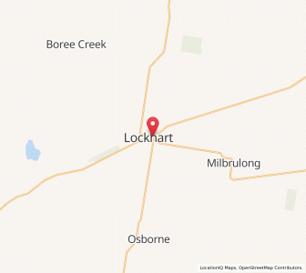 Map of Lockhart, New South Wales