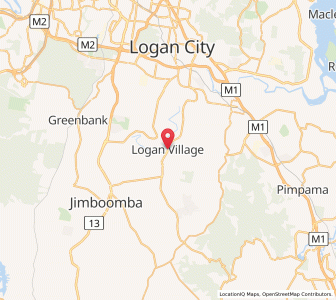 Map of Logan Village, Queensland