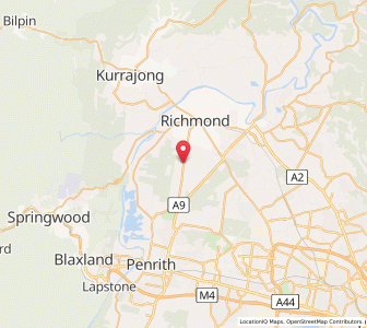 Map of Londonderry, New South Wales