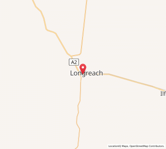 Map of Longreach, Queensland