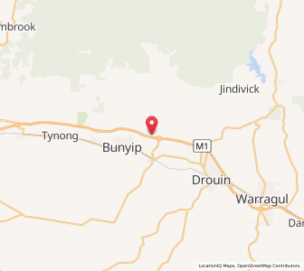 Map of Longwarry North, VictoriaVictoria