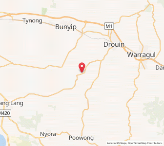 Map of Longwarry South, VictoriaVictoria