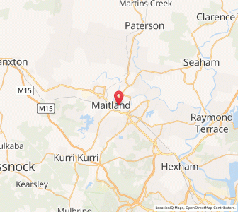 Map of Lorn, New South Wales