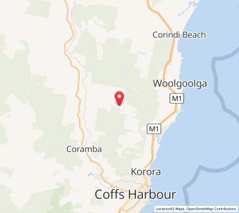 Map of Lower Bucca, New South Wales