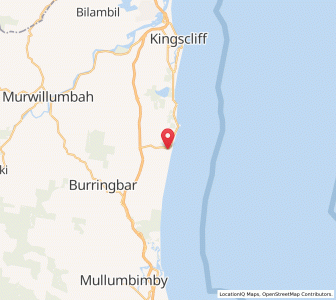 Map of Lower Cudgera, New South Wales