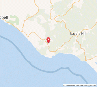 Map of Lower Gellibrand, VictoriaVictoria