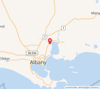 Map of Lower King, Western Australia