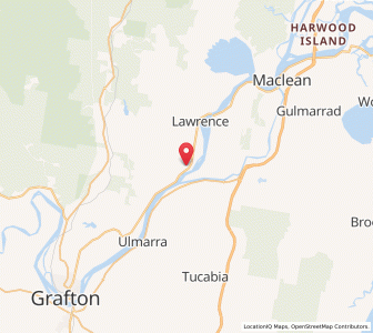 Map of Lower Southgate, New South Wales