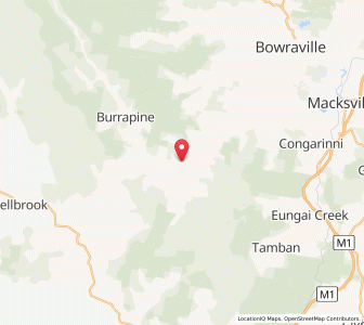 Map of Lower Taylors Arm, New South Wales