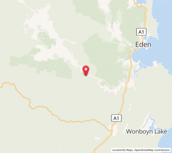 Map of Lower Towamba, New South Wales