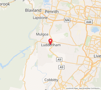 Map of Luddenham, New South Wales