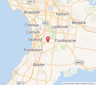 Map of Lyndhurst South, VictoriaVictoria