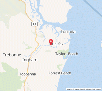 Map of Macknade, Queensland