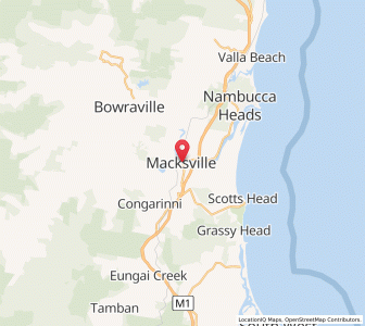 Map of Macksville, New South Wales