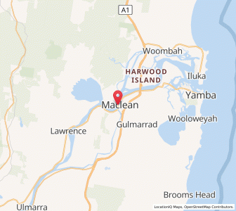 Map of Maclean, New South Wales