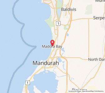 Map of Madora, Western Australia