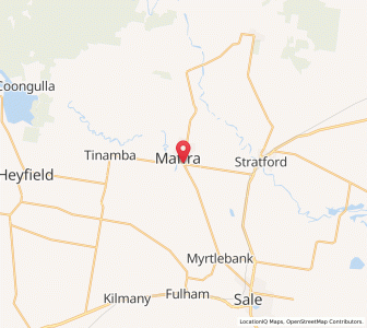 Map of Maffra, VictoriaVictoria