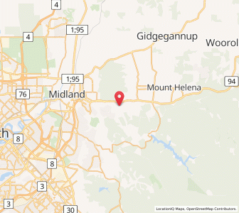 Map of Mahogany Creek, Western Australia