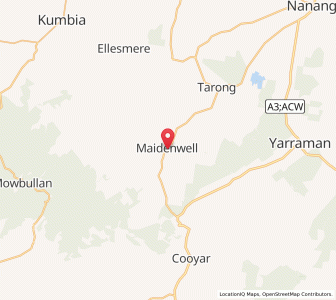 Map of Maidenwell, Queensland
