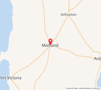 Map of Maitland, South Australia