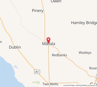 Map of Mallala, South Australia