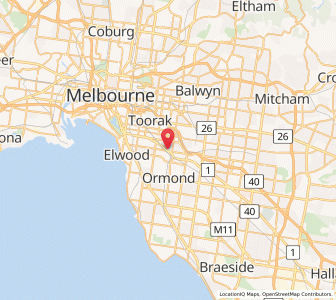 Map of Malvern East, VictoriaVictoria