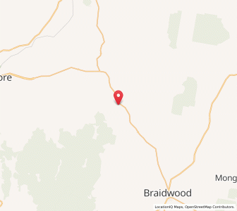 Map of Manar, New South Wales