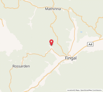 Map of Mangana, TasmaniaTasmania