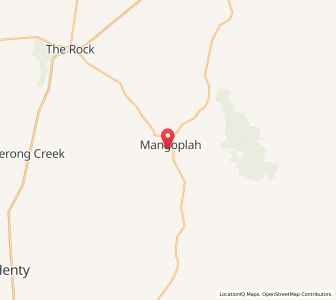 Map of Mangoplah, New South Wales