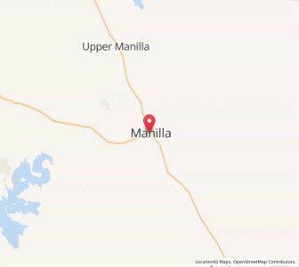 Map of Manilla, New South Wales