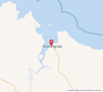 Map of Maningrida, Northern Territory
